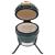 Grătar cu afumătoare 2-în-1 Kamado, verde, 56 cm, ceramică GartenMobel Dekor