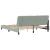Cadru de pat cu lumini LED, gri deschis, 180x200 cm, catifea GartenMobel Dekor