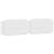 Cadru de pat cu lumini LED, alb, 200x200 cm, piele ecologică GartenMobel Dekor