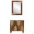 Set de mobilier pentru baie cu ușă 2 pcs Maro 62 x 33 x 58 cm GartenMobel Dekor