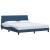 Cadru de pat fără saltea, albastru, 180x200 cm, textil GartenMobel Dekor