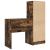 Birou cu spațiu de depozitare cu sertar 2 pcs Stejar fumuriu GartenMobel Dekor