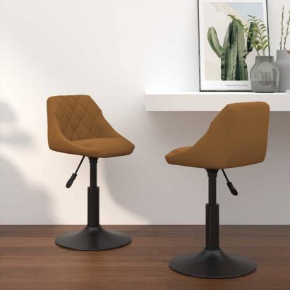 Scaune de sufragerie rotative 2 pcs Maro 46 x 44 x 77.5 cm GartenMobel Dekor