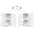 Set de 4 piese pentru cabinet TV 4 pcs Alb Lemn compozit GartenMobel Dekor