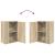Set de 4 piese pentru cabinet TV Pe perete 4 pcs Stejar sonoma GartenMobel Dekor