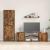Set de 4 piese pentru cabinet TV Pe perete 4 pcs Stejar fumat GartenMobel Dekor