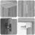 Set de 4 piese pentru cabinet TV 4 pcs sonoma gri Lemn compozit GartenMobel Dekor