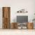 Set de 4 piese pentru cabinet TV 4 pcs Lemn vechi Lemn compozit GartenMobel Dekor