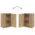 Set de 4 piese pentru cabinet TV 4 pcs stejar artizanal GartenMobel Dekor