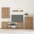 Set de 4 piese pentru cabinet TV 4 pcs stejar artizanal GartenMobel Dekor