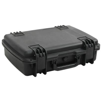 Carcasă de transport portabilă, negru, 50,5x37x14,5 cm, PP GartenMobel Dekor