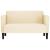 Canapea Loveseat crem 109 cm țesătură velur GartenMobel Dekor