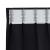 Perdele cu perdele 2 pcs Negru Poliester GartenMobel Dekor