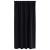 Perdele cu perdele 2 pcs Negru Poliester GartenMobel Dekor