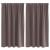 Perdele cu perdele 2 pcs Maro închis Poliester GartenMobel Dekor
