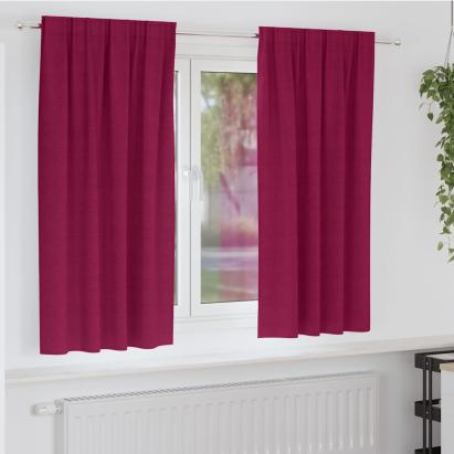 Perdele cu perdele 2 pcs bordo Poliester GartenMobel Dekor