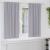 Perdele cu perdele 2 pcs Gri metalic Poliester GartenMobel Dekor