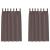 Perdele cu perdele 2 pcs Maro închis Poliester GartenMobel Dekor