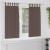 Perdele cu perdele 2 pcs Maro închis Poliester GartenMobel Dekor