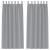 Perdele cu perdele 2 pcs Gri deschis Poliester GartenMobel Dekor