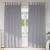 Perdele cu perdele 2 pcs Gri deschis Poliester GartenMobel Dekor