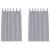 Perdele cu perdele 2 pcs Gri metalic Poliester GartenMobel Dekor