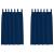Perdele cu perdele 2 pcs Albastru închis Poliester GartenMobel Dekor