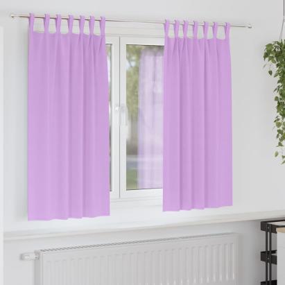 Perdele cu perdele 2 pcs Violet Poliester GartenMobel Dekor