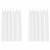 Perdele cu perdele 2 pcs Alb pur Poliester GartenMobel Dekor