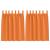 Perdele cu perdele 2 pcs Portocaliu intens Poliester GartenMobel Dekor