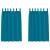 Perdele cu perdele 2 pcs Turcoaz Poliester GartenMobel Dekor