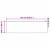 Perdele cu perdele Alb 750 x 220 cm Poliester GartenMobel Dekor