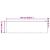 Perdele cu perdele Alb 750 x 245 cm Poliester GartenMobel Dekor