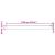 Perdele cu perdele Alb 1200 x 80 cm Poliester GartenMobel Dekor