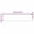 Perdele cu perdele Floral Alb 1200 x 260 cm Poliester GartenMobel Dekor