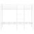 Pat supraetajat fără saltea alb 75x190 cm oțel GartenMobel Dekor