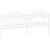 Gard de grădină Alb 115 cm Oțel vopsit în pulbere GartenMobel Dekor