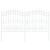 Gard de grădină Alb 165 cm Oțel vopsit în pulbere GartenMobel Dekor