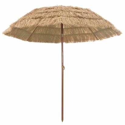 Parasol de Plajă Maro Ø 265 x 267 cm Oțel GartenMobel Dekor