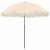 Umbrelă de soare Galben și alb Ø 205 x 209 cm Oțel GartenMobel Dekor