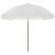 Umbrelă de soare Gri și alb Ø 205 x 209 cm Oțel GartenMobel Dekor