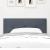 Tăblie cap Pe perete cu headboard Gri închis 80 cm Catifea GartenMobel Dekor