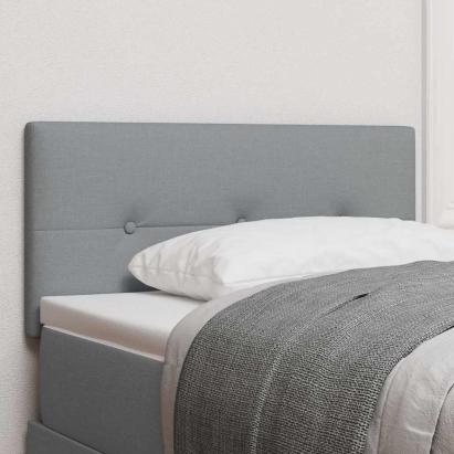 Tăblie cap cu headboard Manual Gri deschis 90 cm țesătură GartenMobel Dekor