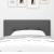 Tăblie cap cu headboard Manual Gri închis 90 cm țesătură GartenMobel Dekor