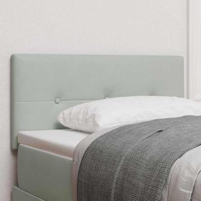 Tăblie cap Pe perete cu headboard Gri deschis 90 cm Catifea GartenMobel Dekor