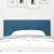 Tăblie cap Pe perete cu headboard Albastru închis 90 cm Catifea GartenMobel Dekor