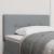 Tăblie cap cu headboard Manual Gri deschis 100 cm țesătură GartenMobel Dekor