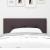 Tăblie cap cu headboard Manual Maro închis 100 cm țesătură GartenMobel Dekor