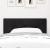 Tăblie cap Pe perete cu headboard Manual Negru 100 cm Catifea GartenMobel Dekor