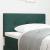 Tăblie cap Pe perete cu headboard Verde închis 100 cm Catifea GartenMobel Dekor